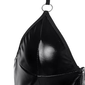 Nieuwe Europese Amerikaanse stijl ODM lederen spandex glanzende bodysuit nachtclub patentleren kousenband sexy lingerie voor dames - Product Image 3