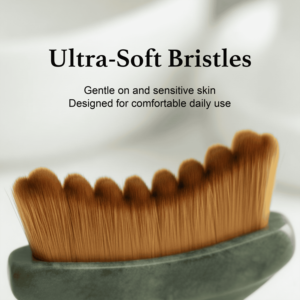 <span class=keywords><strong>Brosse</strong></span> de massage lymphatique en jade pour réduire le double menton, conçue pour s'adapter parfaitement à la peau et soulager la fatigue - Product Image 3