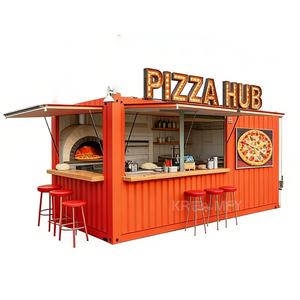 Cafetería, Bar y Restaurante en Contenedor Marítimo con Ventana de Aluminio y Puerta de Acero, Diseño Prefabricado Contemporáneo, Alta Utilización del Espacio - Product Image 3