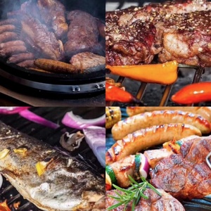 KIMSTONE 28 pouces de pierre motif multifonctionnel grande capacité <span class=keywords><strong>Kamado</strong></span> Grill légumes <span class=keywords><strong>Pizza</strong></span> et viande peuvent tous être grillés - Product Image 2