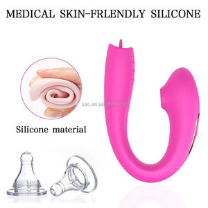 SacKnove Femme 10 Vitesses U Forme Léchage Langue Masturbation Sexuelle Flirter Amusant Clitoris Sucker Adulte Vibromasseur Femmes Sex Toys - Product Image 6