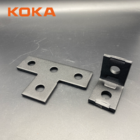 Pièces de quincaillerie personnalisées, accessoires de structure métallique, supports plats thermolaqués