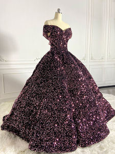 MF Custom Stage Performer Dresses Luxury Satin Natural Ball Gown Mermaid <b>Wedding</b> Party Elegant Maxi Prom Evening Sequin Light - Product Image 5