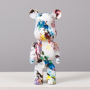 Figura de Resina de Oso de <span class=keywords><strong>Internet</strong></span> de 28 cm, Hucha, Decoración para TV/Mueble de Entrada, Sala de Estar, Fiestas y Reuniones, Diseño Creativo de Dibujos Animados, Hecho a Mano - Product Image 4