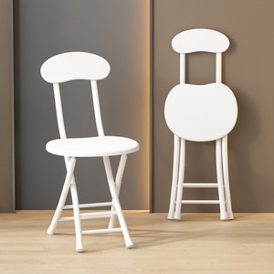 Folding <b>Chairs</b> Stools-Leisure Outdoor <b>Stackable</b> <b>Dining</b> <b>Chairs</b> Backrests-Simple Elegant Portable Apartment Villa Use - Product Image 4