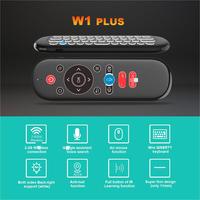 2.4G W1 PLUS Air Mouse Smart Anti-perte Voix Clavier Souris Infrarouge Apprentissage Télécommande Utilisation pour TV Set Top Box