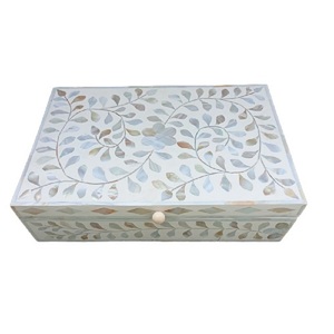 Beautiful Decorative <b>Wooden</b> Jewelry <b>Box</b> Featuring Fine Bone Inlay <b>Art</b> Work For Luxury Storage And Gifting Needs From India - Product Image 1