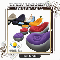 Conris OSFC-08-Canapé pouf gonflable portable de haute qualité, repose-pieds au design japonais moderne, confortable et pliable pour la maison et l'extérieur