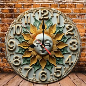 Round Wooden Wall <b>Clock</b> 25Cm Silent Design Home Decor <b>Clock</b> - Product Image 6