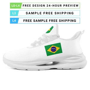 Chaussures de sport personnalisées en gros <span class=keywords><strong>avec</strong></span> nom d'équipe, série OEM ODM, impression à la demande, logo personnalisé, baskets respirantes FN079-26027049-3 - Product Image 3