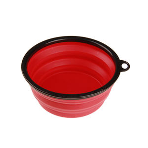 Lynpet özel taşınabilir seyahat hayvan mama kabı lüks katlanabilir silikon katlanabilir köpek besleme & su kasesi yuvarlak şekil - Product Image 4