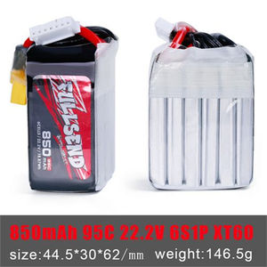 Original IFlight Fullsend LiPo <b>Battery</b> 850mAh 95C 22.2V 6S W/XT60 for FPV <b>Drone</b> - Product Image 3