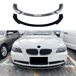 Splitter de pare-chocs avant Amp-Z en fibre de carbone, finition mate, pour BMW Série 5 E60 E61 2004-2007, style tuning - Product Image 1