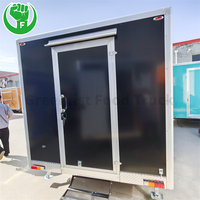 Camion de restauration mobile de 16 pieds à double essieu en aluminium et fibre de verre pour la vente de pizzas, glaces et grillades en extérieur