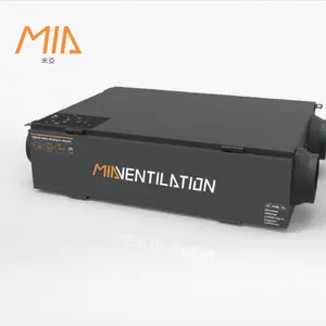 Suzhou 250m3/h silent double flux heat recovery ventilators with CE certifications recuperation unit erv mia recuperator ahu