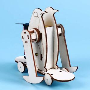 Los niños de la tecnología de producción pequeña eléctrica de pingüino juguetes Robot estudiante DIY científica experimento de física Material <span class=keywords><strong>juguete</strong></span> - Product Image 4