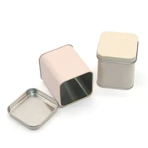Customized Colors Portable Tin Jar Container Storage Box Small Cylinder Sealed Cans Candle Coffee Tea Tin Cosmetic Jars Bottles
