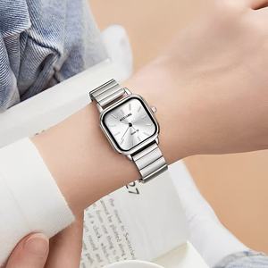 Fashionable,exquisite, Antique and Simple Women's <strong>Watch</strong> with square Glass Dial and Quartz Movement, High-quality 3ATM Waterproof - Product Image 4
