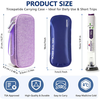 Étui de transport isotherme rigide pour 2 stylos injecteurs – Trousse de voyage médicale pour usage quotidien