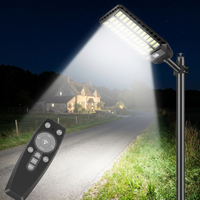 Lampadaire solaire intégré à 36 lentilles, stock local aux États-Unis, livraison rapide, inventaire national, lampe LED pour parking commercial