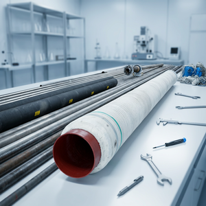 สายยางน้ำหล่อเย็นพร้อมผ้าใยเซรามิกสำหรับโรงงานเหล็ก สายยางยางหุ้มยางพร้อมปลายสีแดงและแถบสีเขียวสำหรับใช้ในอุตสาหกรรม - Product Image 5