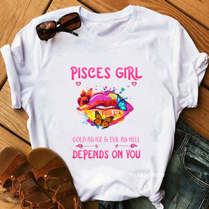 Camiseta Blanca Básica Lisa de Verano para Mujer, Talla Grande, con Estampado de <span class=keywords><strong>Constelaciones</strong></span>, Camiseta Holgada para Mujer - Product Image 2