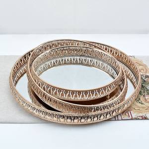 Muffin Mobili Specchio D'<span class=keywords><strong>oro</strong></span> di Nozze Regalo di Cottura piatto di Frutta di Cristallo Del Basamento Della <span class=keywords><strong>Torta</strong></span> - Product Image 2