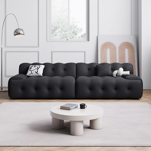 Canapé-lit minimaliste italien Roche <span class=keywords><strong>Bobois</strong></span> à une place, mobile, pour petits salons, bureaux, usage domestique, en tissu chenille à lignes droites - Product Image 4