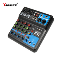 Console de mixage audio professionnelle Le plus récent 5 canaux USB pour la vidéo et l'éclairage de karaoké à domicile