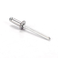 Rivet plein à tête fraisée en acier inoxydable 304 de type ouvert GB12617, zingué, classe de résistance 4.8 et 6.8, résistant à la chaleur