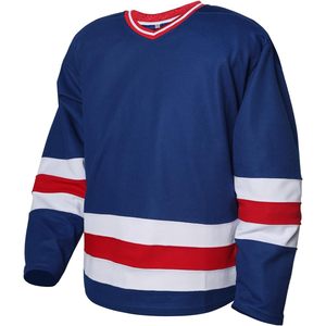 Ice Hockey Practice Jersey Men Full Sleeve V Neck Moisture Wicking Regular Fit Lightweight Training Jersey - Product Image 1