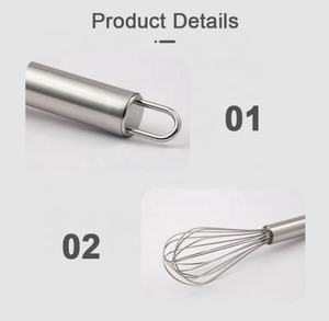 Utensilios <span class=keywords><strong>de</strong></span> Cocina para Hornear, Batidor <span class=keywords><strong>de</strong></span> Huevos Manual, Batidora <span class=keywords><strong>de</strong></span> Huevos Manual <span class=keywords><strong>de</strong></span> Acero Inoxidable, <span class=keywords><strong>Varilla</strong></span> Manual para Remover Huevos - Product Image 2