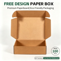 Boîte en carton ondulé en papier kraft écologique personnalisée avec impression dorée, design pliable pour l'emballage cosmétique