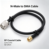 Câble d'antenne Aurora Yu N-Male vers SMA RG58/LMR100 en cuivre toronné à faible perte 50 Ohm pour récepteurs GPS, routeurs WiFi, appareils FPV