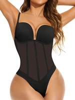 Etiqueta privada personalizada Control de barriga de cuerpo completo Levantador de glúteos Bbl Fajas Colombianas Shaper para mujeres con ganchos Prong