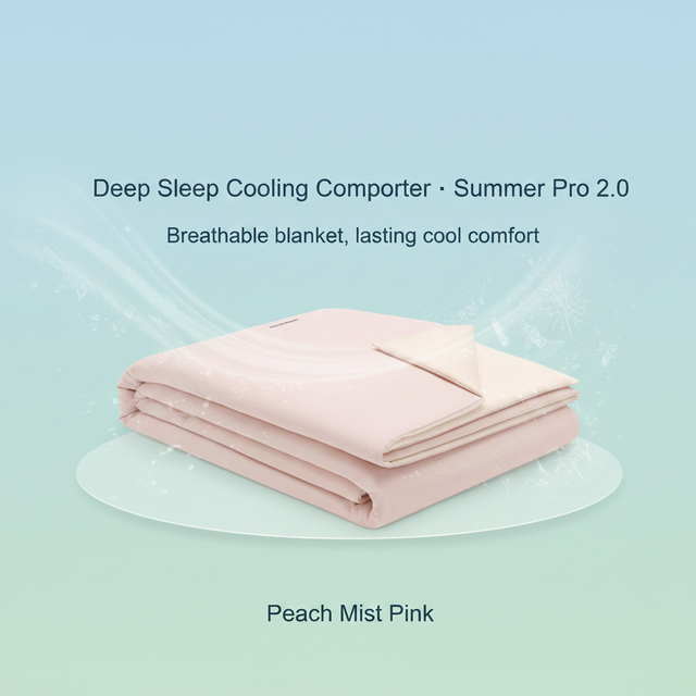 Cooling Comforter Bare Feeling Summer Bedding Double Sided Ice Cool Washable Sustainable Naia Fiber Moisture Wicking  Blanket