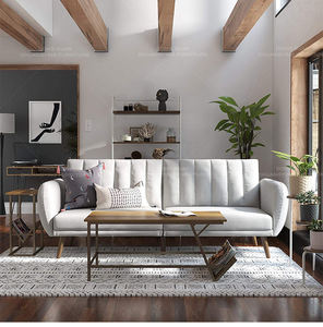 Winfugce โซฟาเบดปรับได้ผ้าลินินสีฟ้าแบบพับได้เฟอร์นิเจอร์ห้องนั่งเล่นดีไซน์ใหม่ - Product Image 5