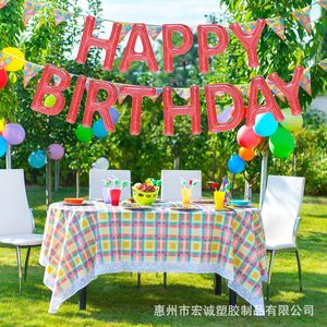 PVC Inflatable Letter Birthday Decorations Red 10pcs Outdoor Party Scene Decoration - Product Image 1