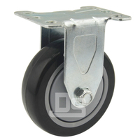 Charge élevée 80kg Roulettes durables PU Type de plaque plate Roulettes rotatives Frein en acier Pivotant OEM Personnalisable pour une utilisation intensive
