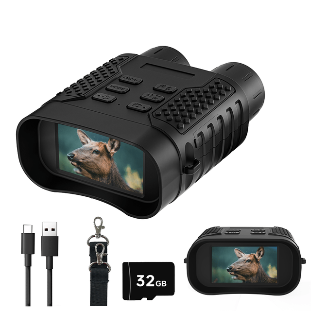 SENSVISION 16X Digital Zoom Night Vision Infrared Telescope Binoculars 4400mAh 4K UHD Video 36MP Image CMOS Sensor ABS Material