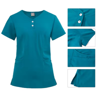 Scrubs de mouvement extensible pour femmes avec poches cargo pour les techniciens en pharmacie et le personnel de laboratoire
