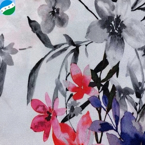 Shaoxing Keqiao Rất Nhiều Vải Dệt Polyester <span class=keywords><strong>Satin</strong></span> Vải In Cổ Phiếu Cho Trang Phục - Product Image 6