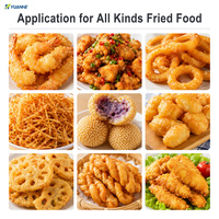 Friteuse industrielle continue pour aliments surgelés : anneaux d'oignon, churros, beignets, chips de tortilla – Équipement de cuisson