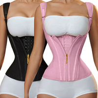 Faja Reductora de Cintura Ajustable Personalizada para Mujer, Cinturón de Compresión con Cierre, Látex, Moldeador Deportivo para Adelgazar el Abdomen