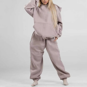 Tuta Sportiva Personalizzata Plus Size per <span class=keywords><strong>Donna</strong></span>, Felpa Corta Traspirante e Pantaloni Jogger Oversize Casual - Product Image 6