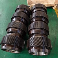 Nouvelles pièces d'usure pour granulateur de granulés de bois biomasse Winho, manchon de rouleau de presse de moulin à granulés Munch 850 en acier allié, 8 tonnes/h