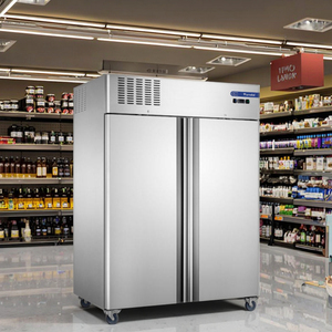 <span class=keywords><strong>Refrigerador</strong></span> Comercial de Doble Puerta de Acero Inoxidable Estilo Europeo OEM, Refrigerado por Aire, con Temperatura Ajustable de 0 a -30 ℃ . - Product Image 3