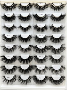 2026 Wholesale for 3D Mink Fur Vegan False <strong>Eyelashes</strong> Shandong Lashes Extra Long 25mm Dramatic Black Full Strip <strong>Eyelashes</strong> - Product Image 4