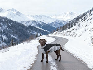 เสื้อกั๊กสุนัขแบบมีซับใน อุ่น กันน้ำ กันลม สำหรับสุนัขขนาดเล็ก กลาง ใหญ่ ป้องกันขนร่วง หนาพิเศษ - Product Image 6