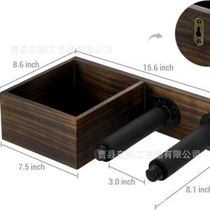 Soporte de madera para raqueta de tenis con caja de almacenamiento para pelotas, montado en la pared, de una sola capa, de madera maciza, para uso en garaje. - Product Image 3